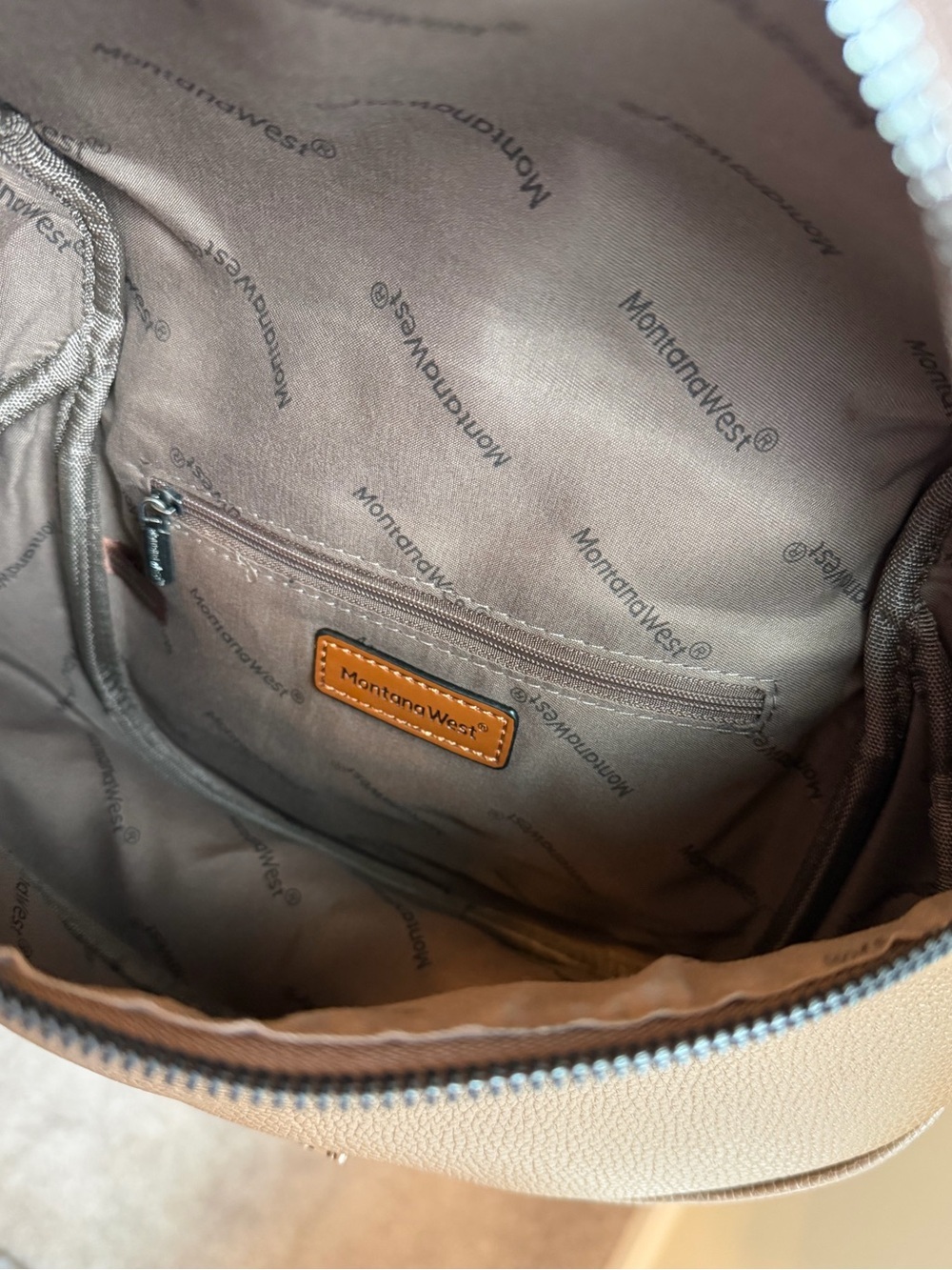🤎Montana West Leather Brown Crossbody Bag. Like new/ NWOT - Picture 7 of 15